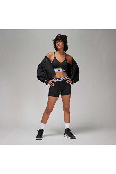 Nike Jordan Support Logo Bra Kadın Siyah Renk Sporcu Sütyeni