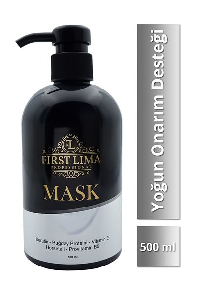 First Lima Professional Special Repairing Intensive Care Mask for Dyed and Damaged Hair 500 Ml (Keratin Mask)