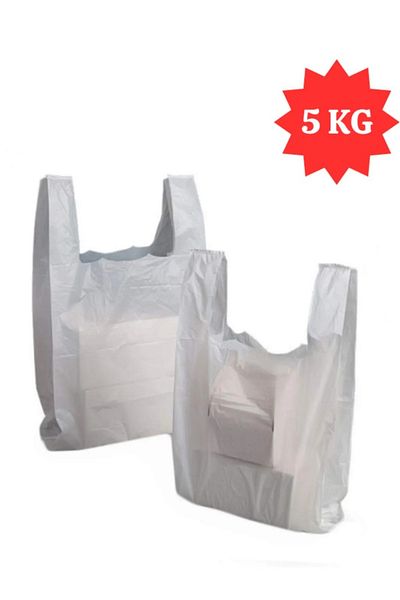 MG HOME 5 KG White Small Athlete Bag - Grocery Beef Garbage Bag