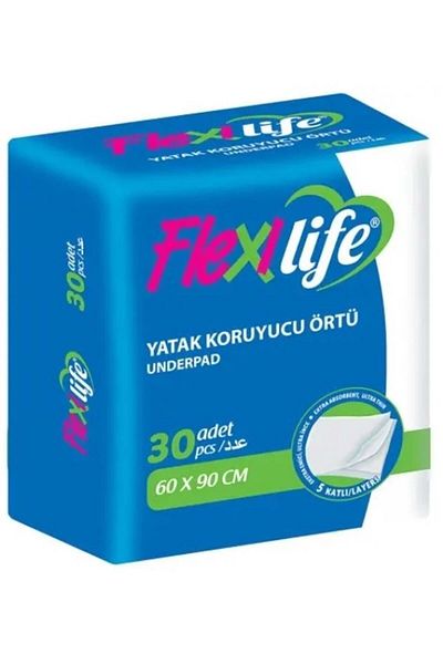 Flexi Life Patient Bottom Opening Mattress Protector Cover 60*90 Cm (Inner Piece 30 Pieces) Classic