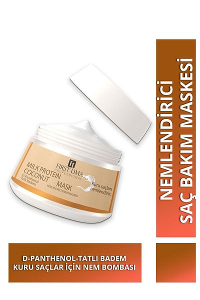 First Lima Professional Intensive Moisturizing Milk Protein & Coconut Hair Care Mask for Dry Hair 500 ml