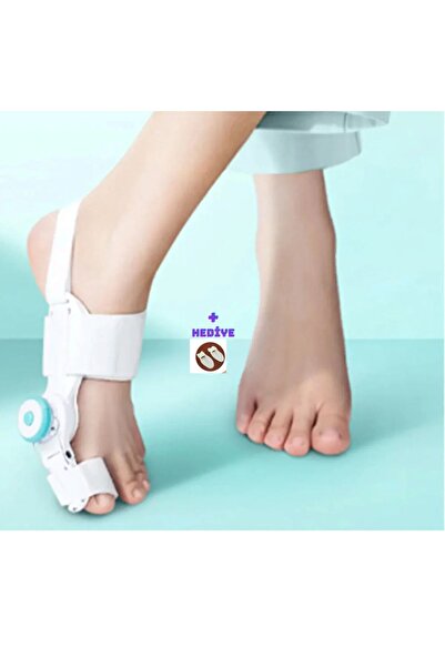 Hayat Gece Ateli Açı Ayarlı Ayak Başparmak Halluks Valgus Düzeltici Kemik Düzeltici + Hediye Makara Aparat