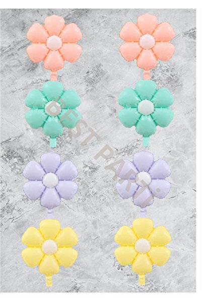 Generic Brand 8-Piece Mixed Daisy Foil Balloons Set