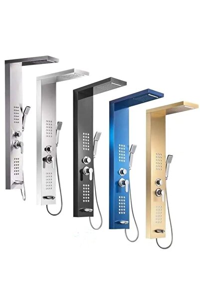 SAM BANYO Sam Niagara Siyah Duş Paneli ,duş Kolonu, Robot Duş, Duş, Dikey Jakuzi