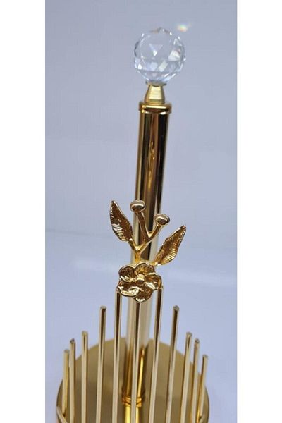 Mondecor Shm Japanese Rose 33 Cm Metal Gold Paper Towel Holder/napkin holder Mtl-024