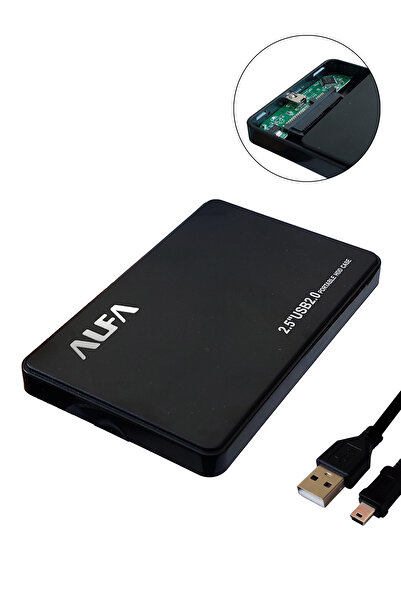 alfanet 2.5" Usb 2.0 Harici Ssd Harddisk Hdd Kutusu Sata Harici Disk Kutusu