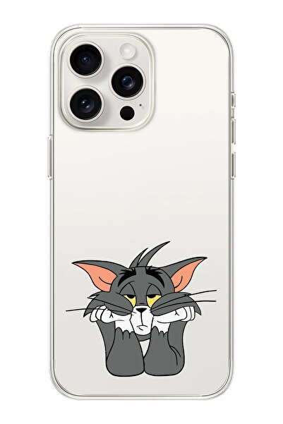 moonset Iphone 13 Pro Max Uyumlu Tom Tasarımlı Baskılı Şeffaf Telefon Kılıfı