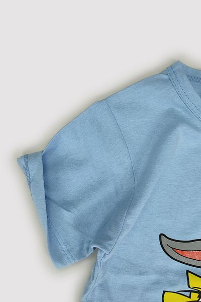 Peki Set băieți - Cumpărați 5 bucăți și plătiți 4 bucăți, bumbac pieptănat Aynewmoda subțire, imprimeu iepure, set sortat 14701
