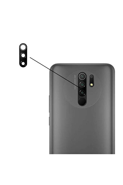 Nettech Teknonet Xiaomi Redmi 9 Uyumlu Kamera Camı - Siyah