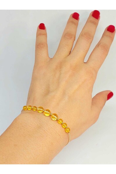 Yasamtohumu Citrine Bracelet - Stone Detailed Design (52114)