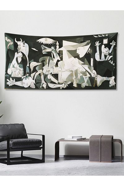 WALLHANG Guernica, Pablo Picasso Wall Cloth, Wall Carpet-150x75 cm