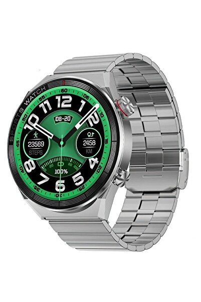 ÇENÇEN Dt3 Mate Çift Kordon Titanyum Kasa Kordon Akıllı Saat Smart Watch Siri Nfc Gps