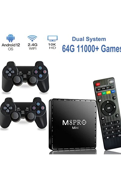 Wintoup M8 Premium Video Game Console 4K HD 2.4G Wireless Controller TV Game Stick