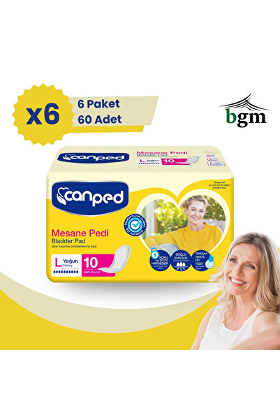 bgm Canped Kadın Mesane Pedi Yoğun 60 Adet -l- Idrar Kaçırmaya Özel