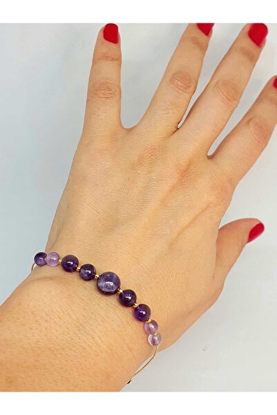 Yasamtohumu Браслет з візерунком з аметисту - Дизайн Модель 52120