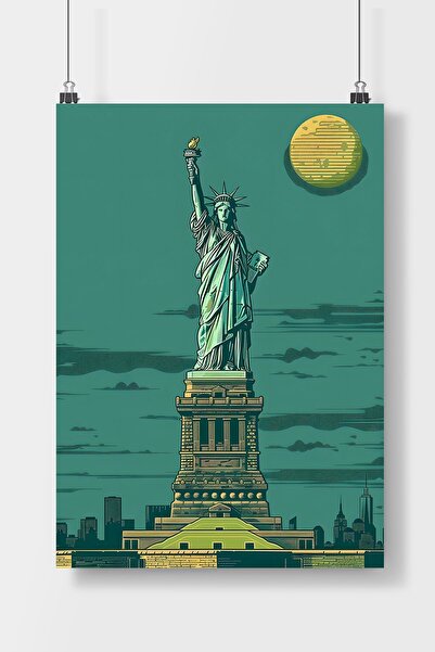 Luna Marissa Αφίσα Άγαλμα της Ελευθερίας Αφίσα τοίχου χωρίς πλαίσιο