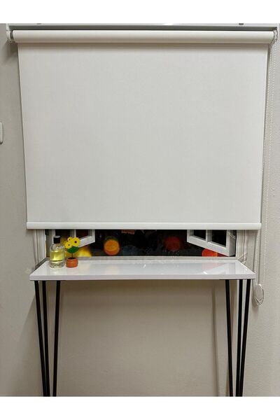 İREMKARAHOME Mat Beyaz Stor Perde