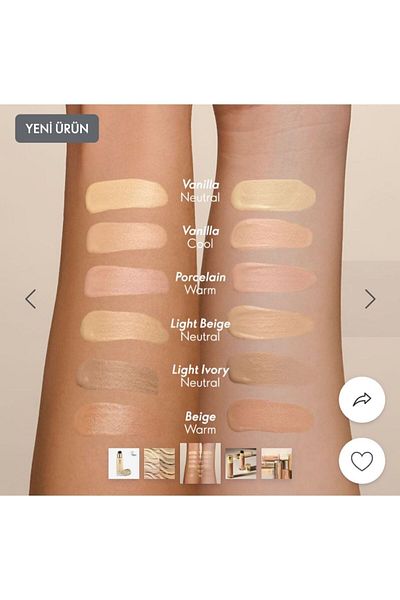 Oriflame Giordani Gold Age Defying Serum Foundation Light Ivory Neutral 42240 (100% Original, Barcode Urun)