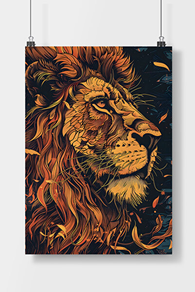 Luna Marissa Αφίσα με λιοντάρι χωρίς πλαίσιο τοίχου