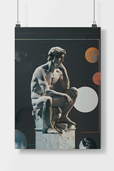 Luna Marissa Αφίσα "Ο άνθρωπος που σκέφτεται" Αφίσα τοίχου χωρίς πλαίσιο