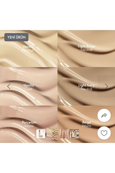 Oriflame Giordani Gold Age Defying Serum - Foundation Porcelain Warm 42238 (100% Original, Barcode Product)