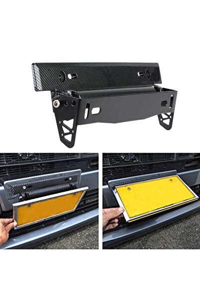 Harphour Mugen Plakalık Ayarlı Kare Plaka Tutucu Karbon