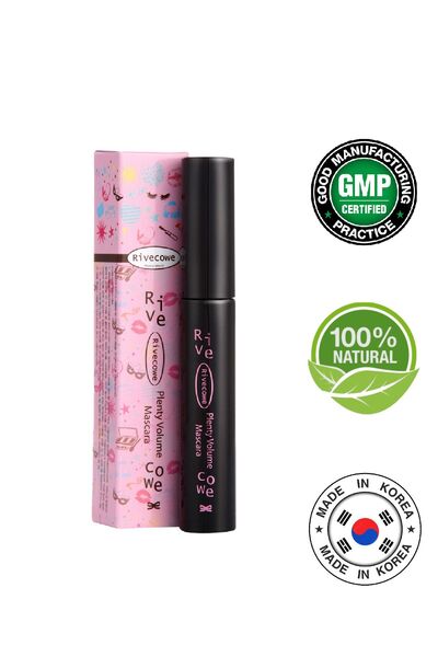 RIVECOWE Ekstra Hacim Veren Suya Dayanıklı Plenty Volume Maskara