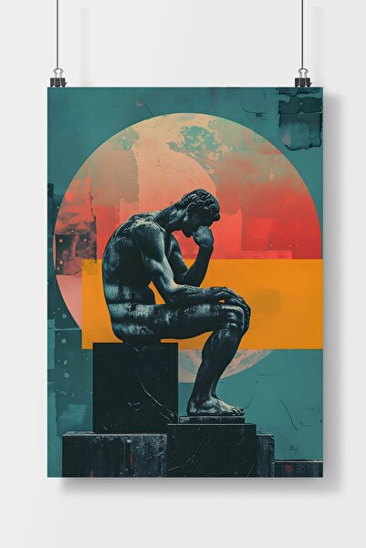 Luna Marissa Αφίσα "Ο άνθρωπος που σκέφτεται" Αφίσα τοίχου χωρίς πλαίσιο
