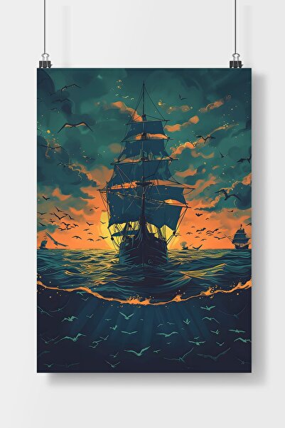 Luna Marissa Αφίσα πειρατικού πλοίου χωρίς πλαίσιο τοίχου
