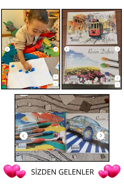 Schmülzer 4 Large Size Picture Books - 23x33 Cm, Total 120 White Pages