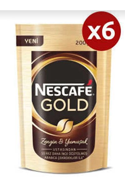 Nescafe Gold Ekonomik Paket 200 Gr X 6 Paket