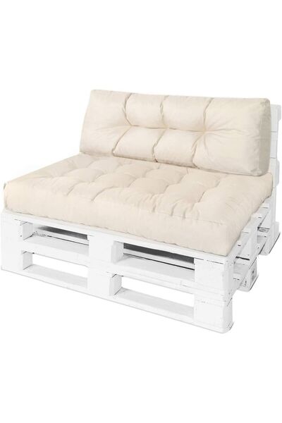 Rual Bahçe Balkon Palet Üstü Minder Su Geçirmez Kumaş 120x80cm (Palet Ölçüsünde)