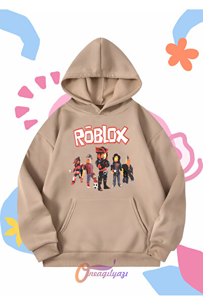 oneagılyazı Παιδική μπλούζα Roblox Printed Oversize Hooded
