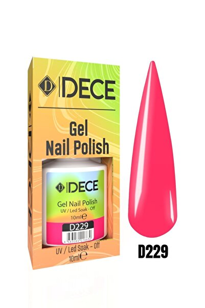 d dece Kalıcı Oje Uv Led D229 (NEON KOYU PEMBE) 10ml