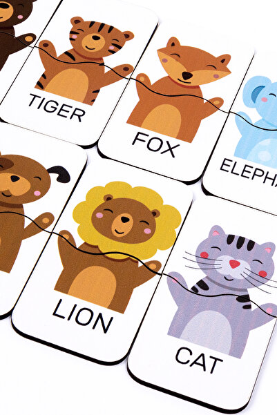 ceodesign مجموعة ألغاز حيوانات لطيفة للأطفال في سن مبكرة - تعلم اللغة الإنجليزية