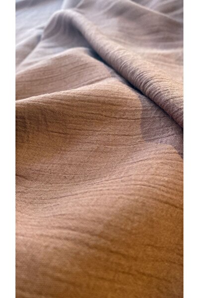 feminen Viskon Ayrobin Bürümcük Kahve Renk Kumaş