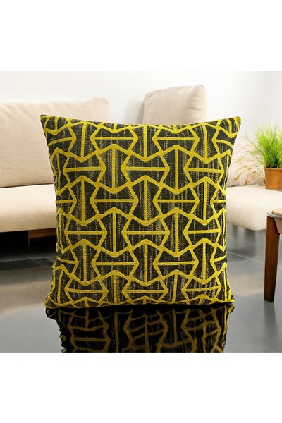 time collection Husă de pernă țesută Time Yellow