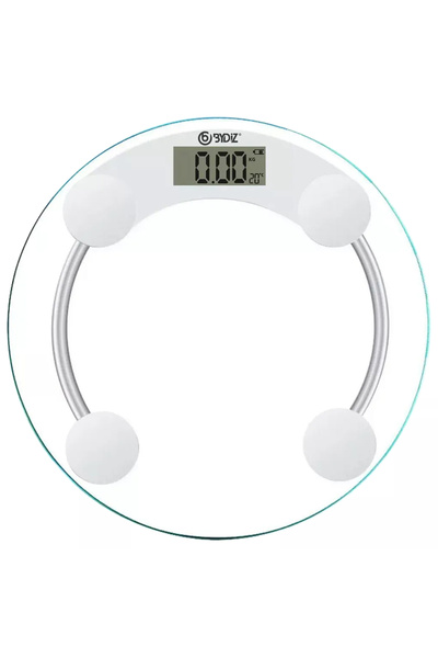 bydiz By-001 Dijital Baskül Banyo Tartı 180 Kg Kapasiteli Temperli Cam (YUVAR...