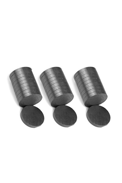 Hdg Mıknatıs 100 Adet Mıknatıs Magnet Yuvarlak Süsleme Mıknatısı Çap: 15 mm - Kalınlık 3 mm