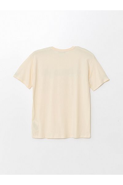LC Waikiki Γυναικείο T-Shirt LCW - Crew Neck, εμπριμέ, κοντομάνικο