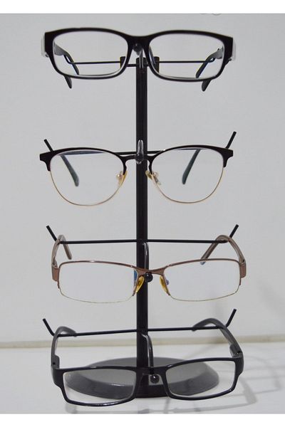 filamento Glasses Stand Organizer Set of 4 Black