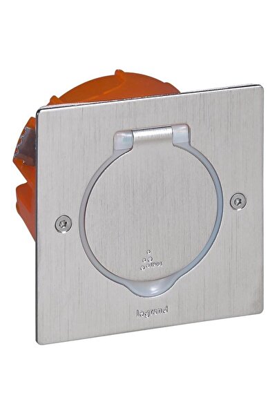 Legrand Döşeme Prizi Kutu Ip44 Ik08 Korumalı Kare Paslanmaz Çelik 2 Modül Ino...