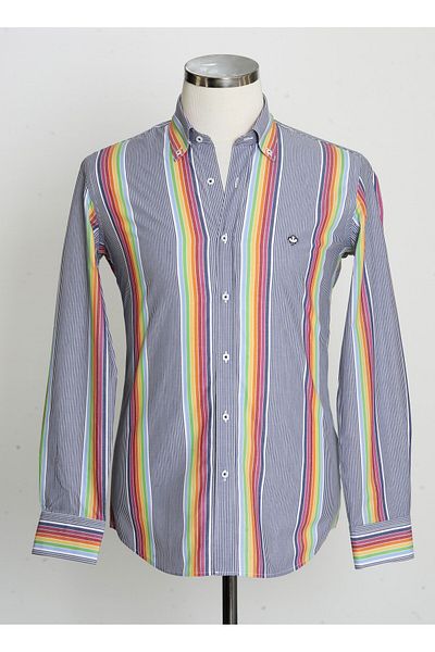 Paul Martin Canadian PAUL MARTIN Canadiant Striped Men's Shirt - Regular Fit, 100% Cotton PM3576R12
