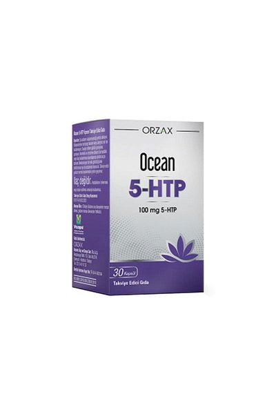 Ocean 5-htp 100mg 30 Capsules + 100ml Facial Cleanser Gel Gift - Food Supplement