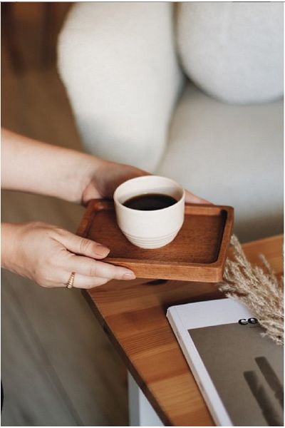 Redwood Small Wooden Tray - Presentation Holder