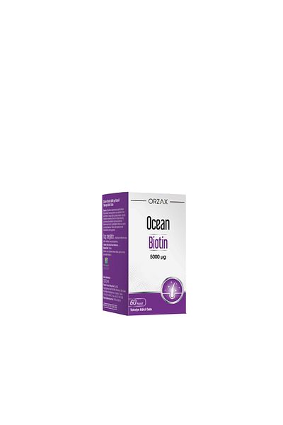 Ocean Biotin 5000ug 60 Capsules - Facial Cleansing Gel Gift 100ml