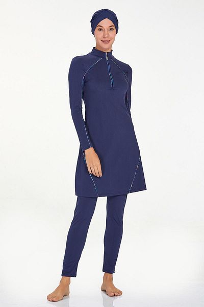 Remsa Mayo Eslında 4544 - Dark Navy Hijab μαγιό με πλήρη κάλυψη και Lycra