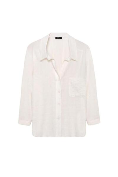 Quzu Oversize Gömlek Natural