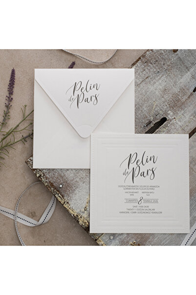 abcofis Düğün Davetiyesi Eko Polen Davetiye Baskılı 40387