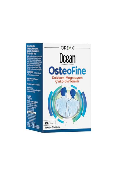 Ocean Osteofine 60 Tablets - Calcium, Magnesium, Zinc & Vitamin D3 + 100ml Facial Cleansing Gel Gift
